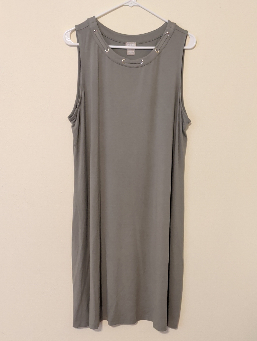 Chico's Sage Dress with Crew Neck